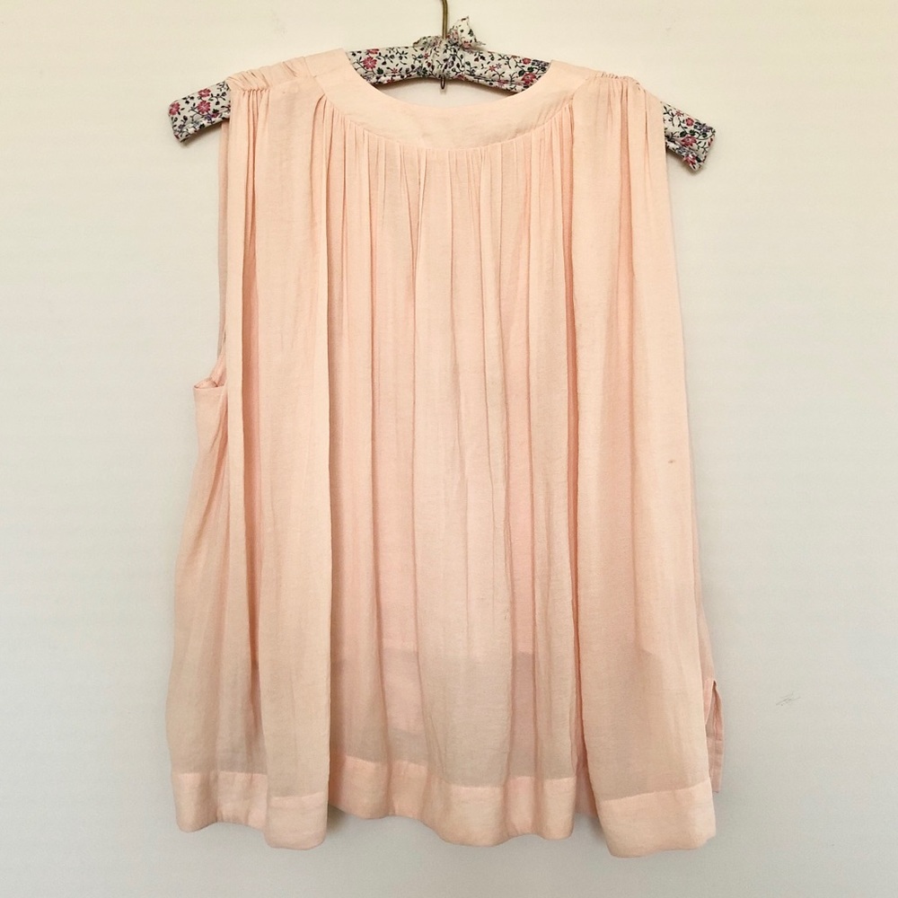 Free People Silk Pink Grecian Tank Top Blouse XS - Picture 2 of 3